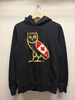 OVO Canada Flag Owl Logo Hoodie